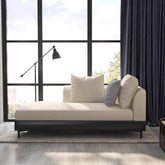 modern chaise chair right arm